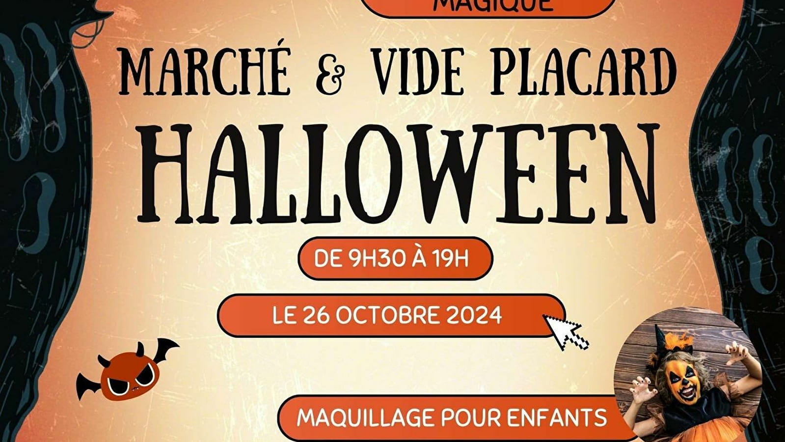 Marché d'Halloween et Vide placards